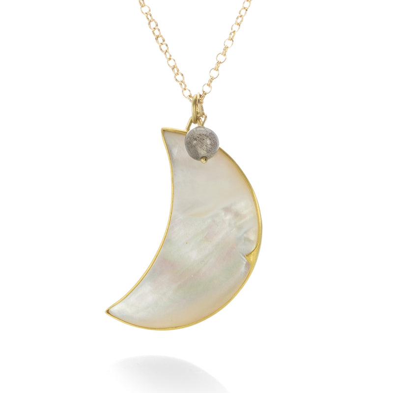 Gabriella Kiss Crescent Moon Pendant Necklace | Quadrum Gallery