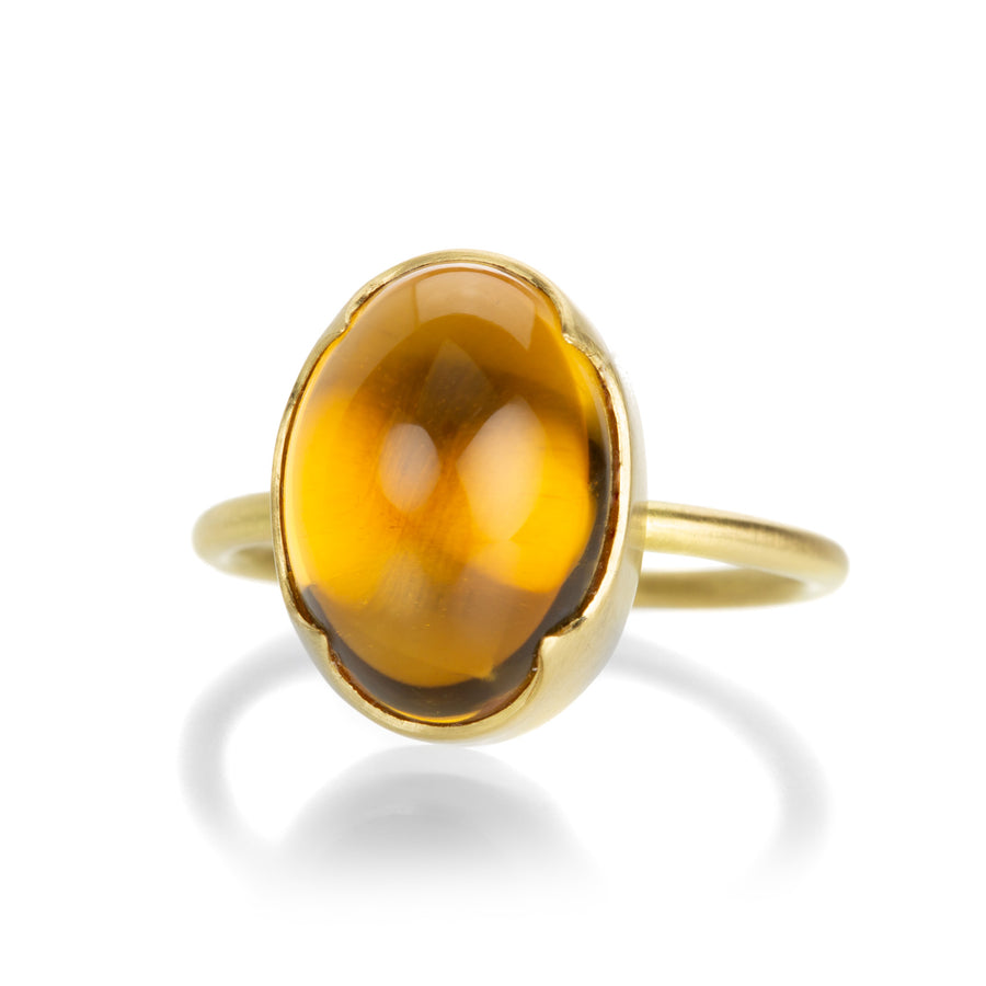 Gabriella Kiss Oval Cabochon Citrine Ring | Quadrum Gallery