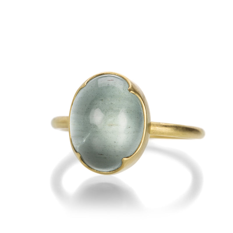 Gabriella Kiss Oval Cabochon Aquamarine Ring | Quadrum Gallery