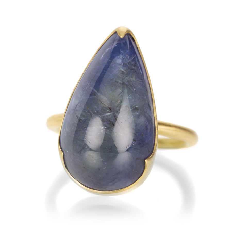 Gabriella Kiss Large Pear Tanzanite Ring | Quadrum Gallery
