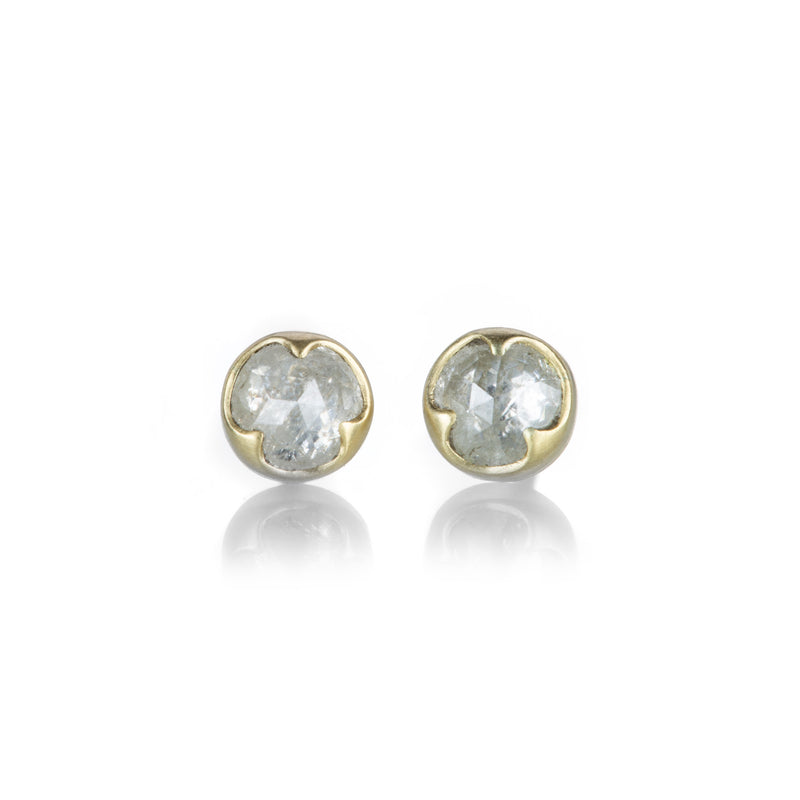 Gabriella Kiss Round Icy White Diamond Stud Earrings | Quadrum Gallery