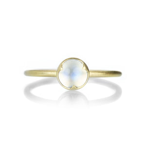 Gabriella Kiss Small Round Rainbow Moonstone Ring | Quadrum Gallery