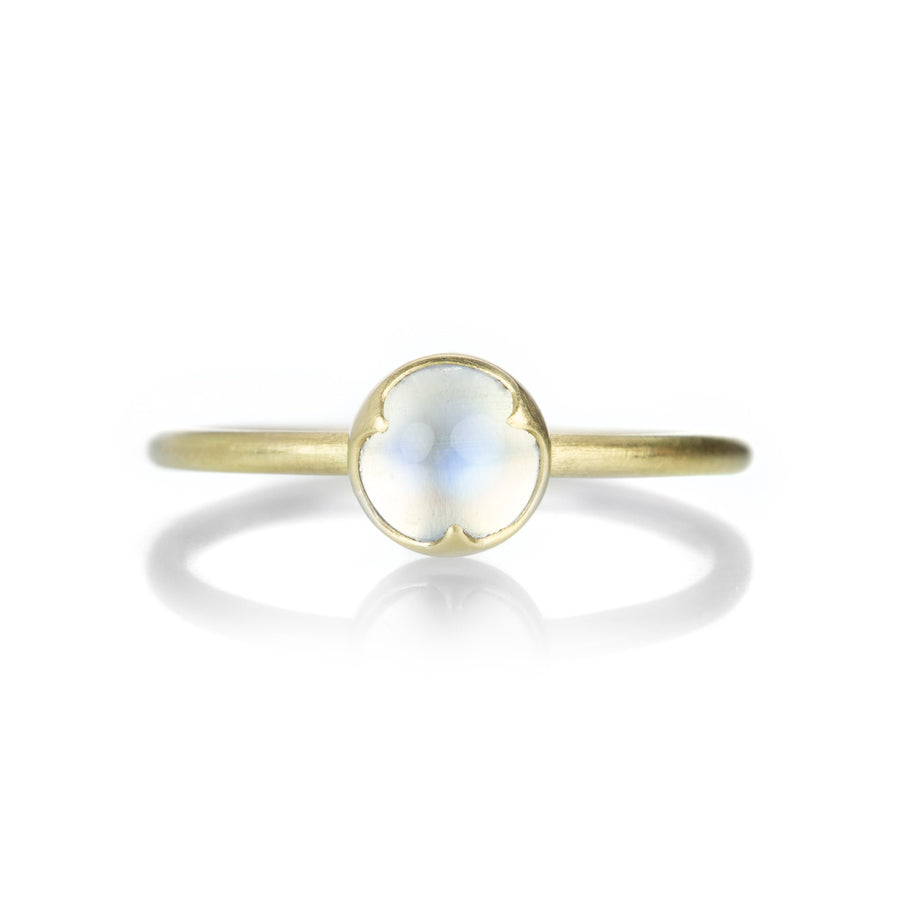 Gabriella Kiss Small Round Rainbow Moonstone Ring | Quadrum Gallery