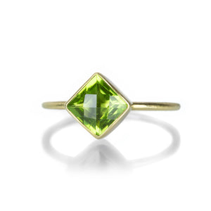 Gabriella Kiss Cushion Peridot Ring | Quadrum Gallery