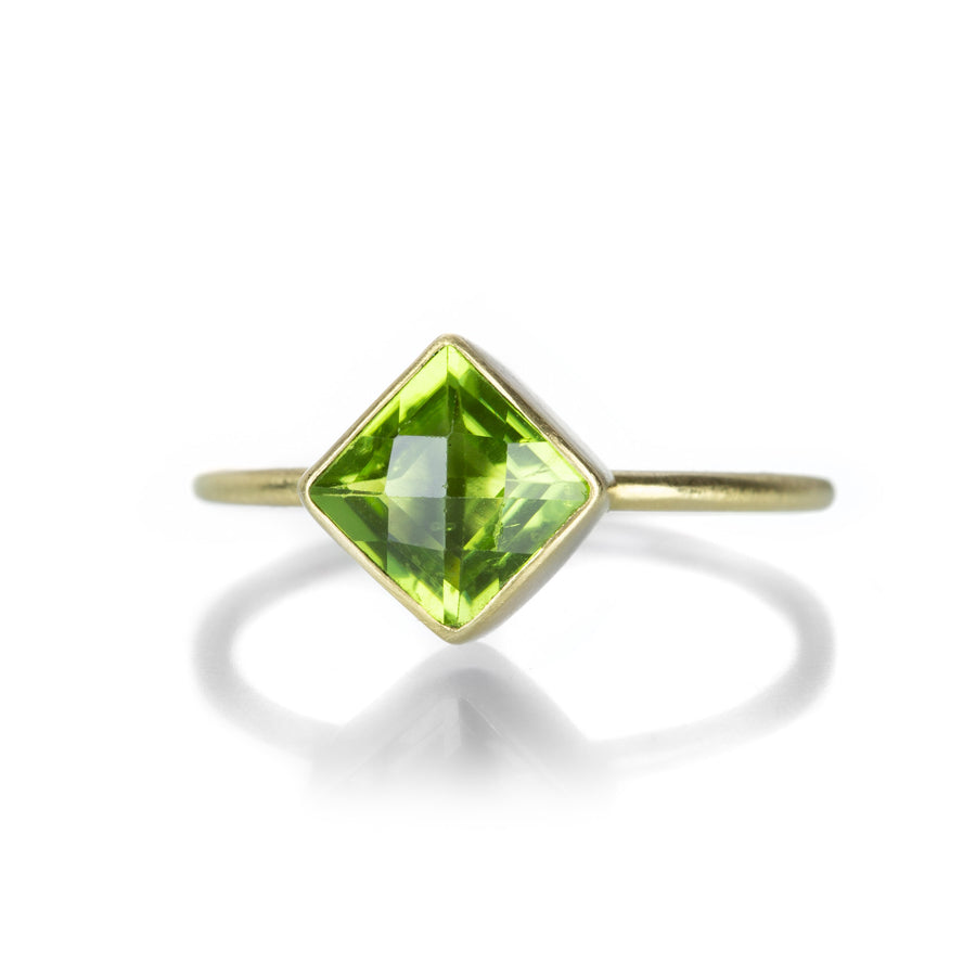 Gabriella Kiss Cushion Peridot Ring | Quadrum Gallery
