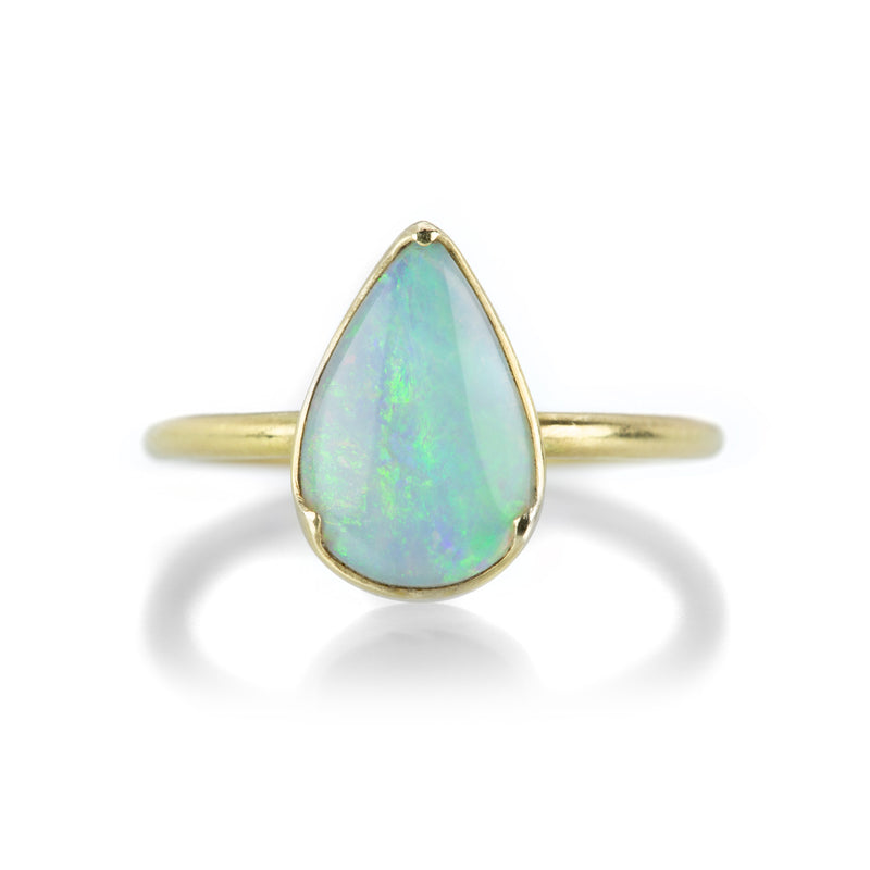 Gabriella Kiss Pear Shaped Australian Opal Ring | Quadrum Gallery