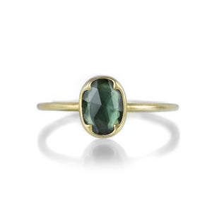 Gabriella Kiss Oval Green Sapphire Ring | Quadrum Gallery