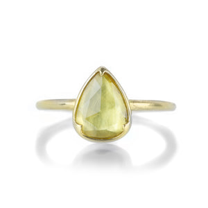 Gabriella Kiss Pear Shaped Yellow Sapphire Ring | Quadrum Gallery