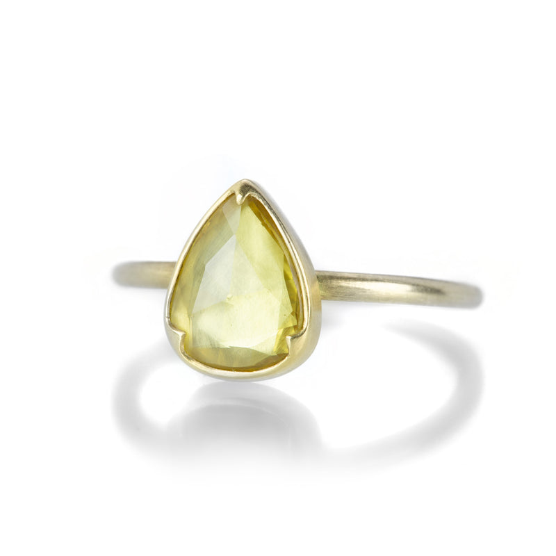 Gabriella Kiss Pear Shaped Yellow Sapphire Ring | Quadrum Gallery