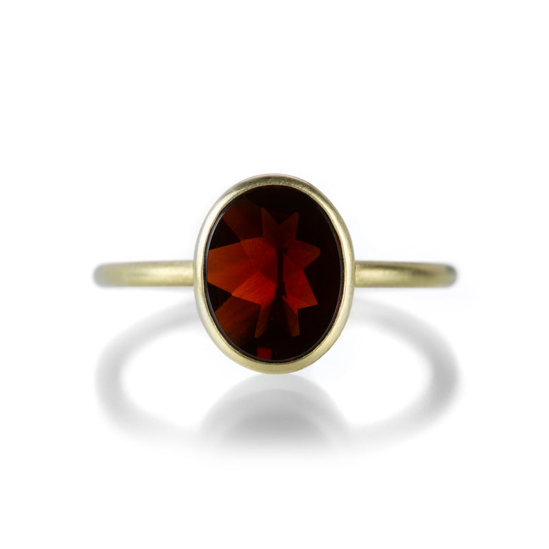 Gabriella Kiss Oval Alamandine Garnet Ring | Quadrum Gallery