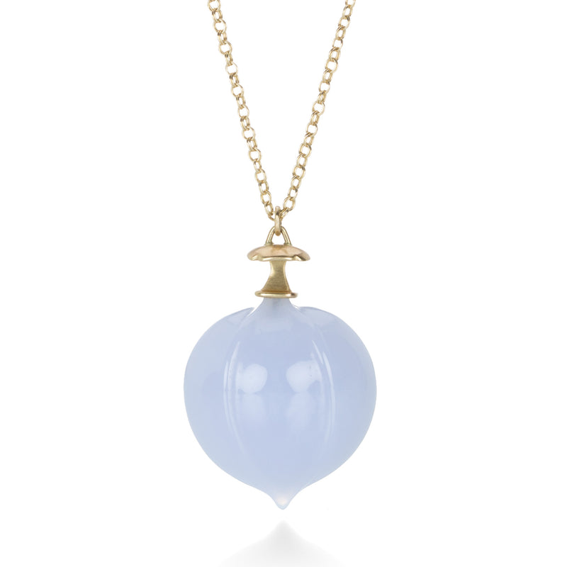 Gabriella Kiss Blue Chalcedony Hickory Nut Necklace | Quadrum Gallery