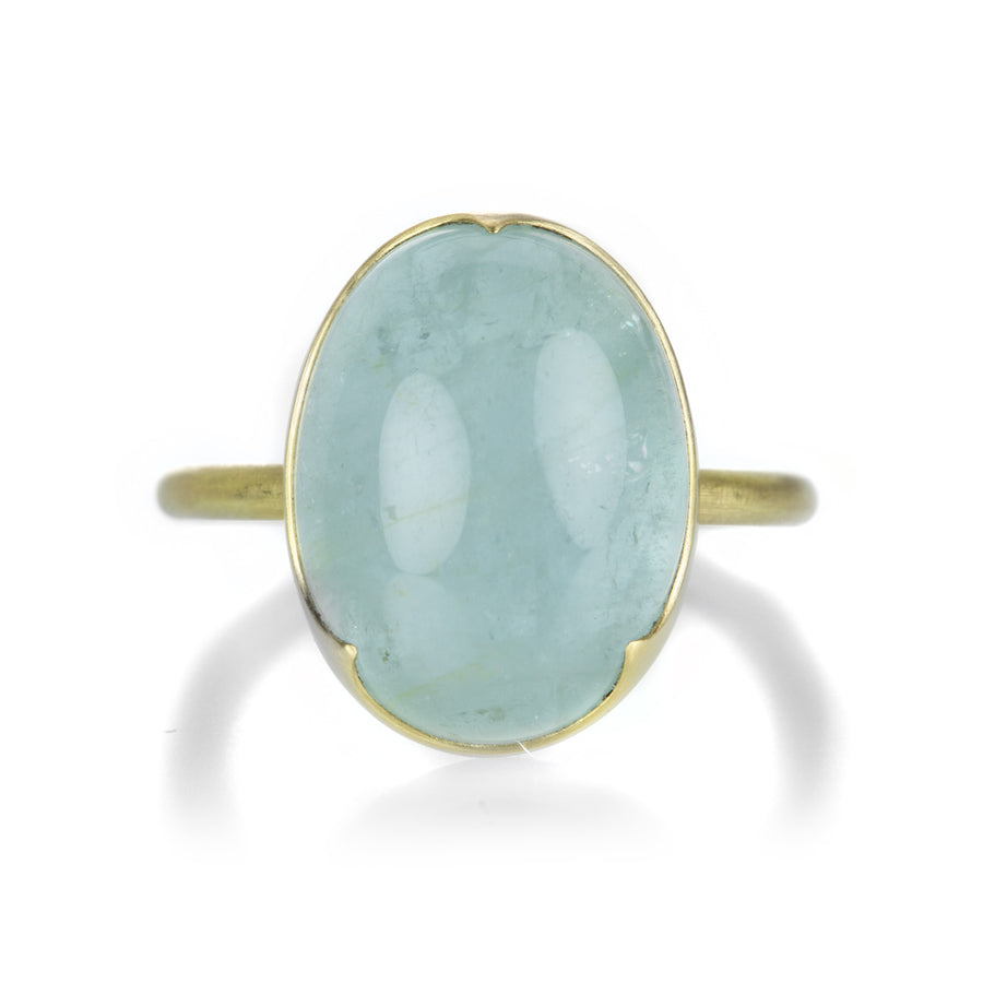 Gabriella Kiss Oval Aquamarine Cabochon Ring | Quadrum Gallery