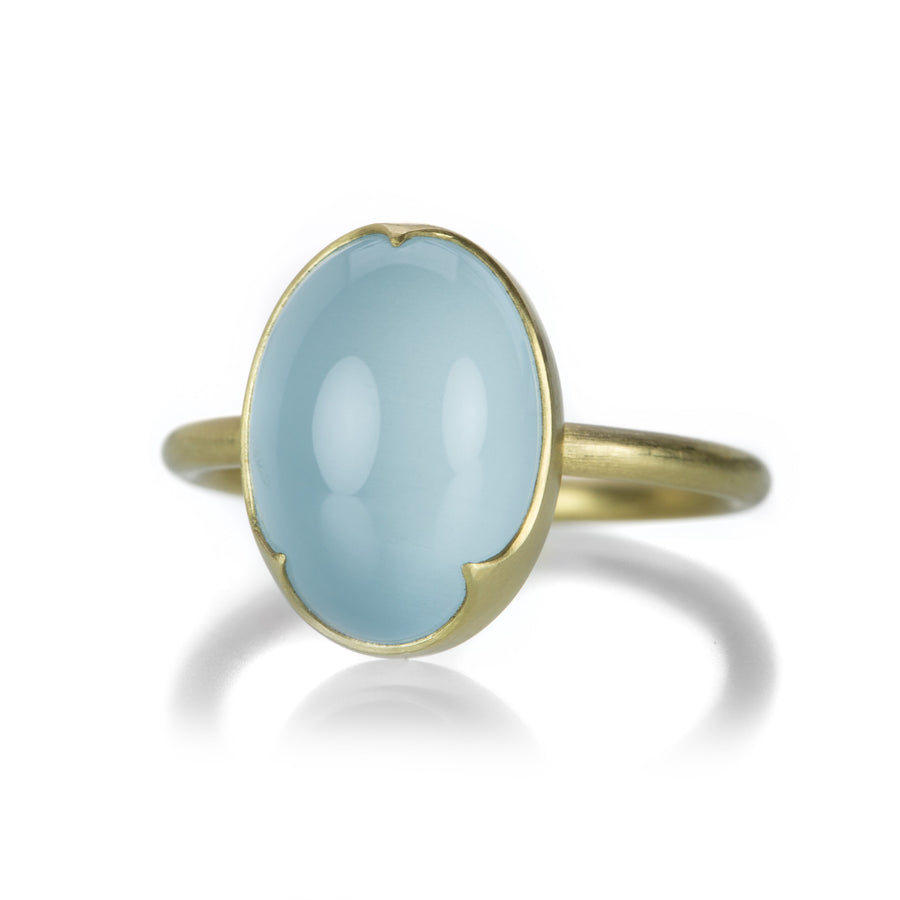 Gabriella Kiss Oval Silky Aquamarine Ring | Quadrum Gallery
