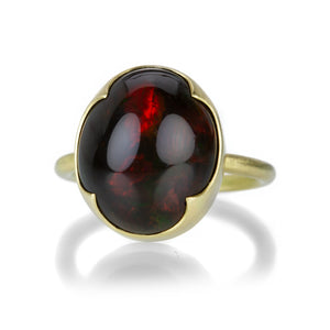 Gabriella Kiss Oval Dark Opal Ring | Quadrum Gallery