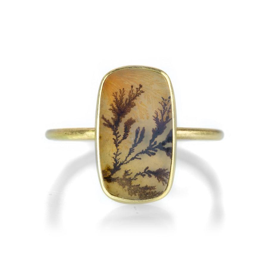 Gabriella Kiss Cushion Shaped Dendritic Quartz Ring | Quadrum Gallery