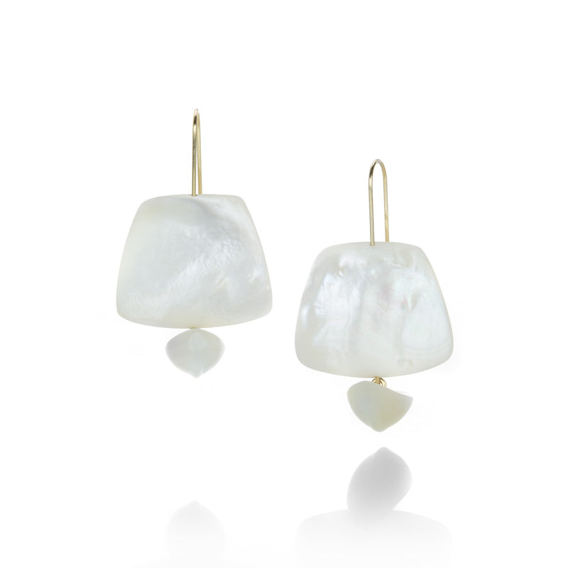 Gabriella Kiss Mother of Pearl Ghost Ship Earrings | Quadrum Gallery