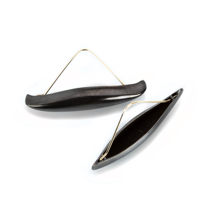 Gabriella Kiss Bronze Canoe Earrings | Quadrum Gallery