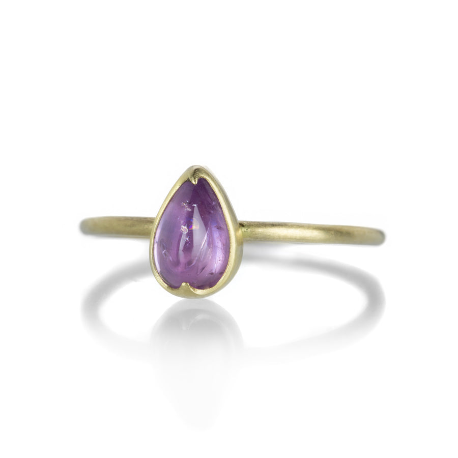 Gabriella Kiss Pear Pink Sapphire Cabochon Ring | Quadrum Gallery