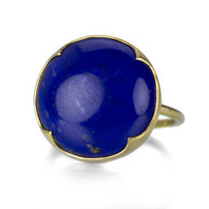 Gabriella Kiss Round Lapis Cabochon Ring | Quadrum Gallery