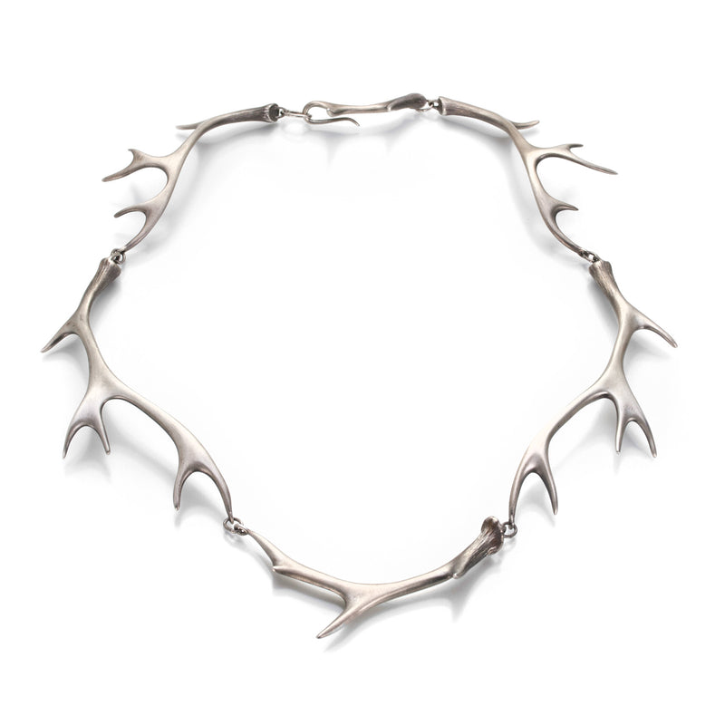 Gabriella Kiss Full Sterling Silver Antler Necklace | Quadrum Gallery