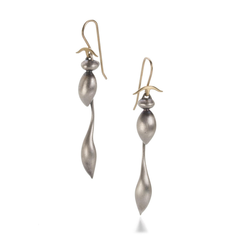 Gabriella Kiss Large Silver Wingless Wasp Earrings | Quadrum Gallery