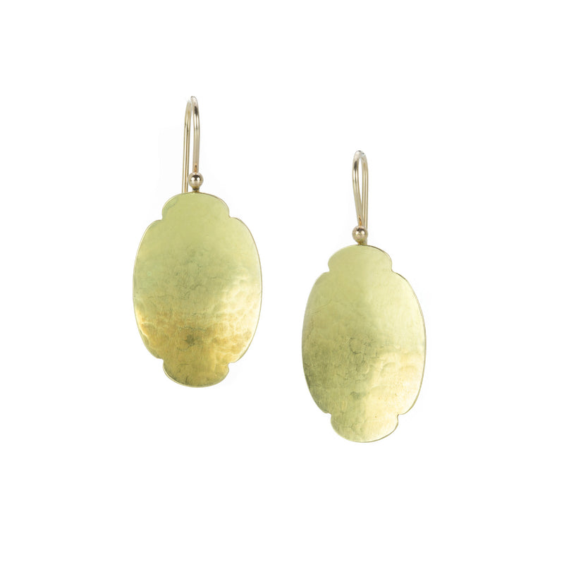 Gabriella Kiss Medium Hammered Scallop Earrings | Quadrum Gallery