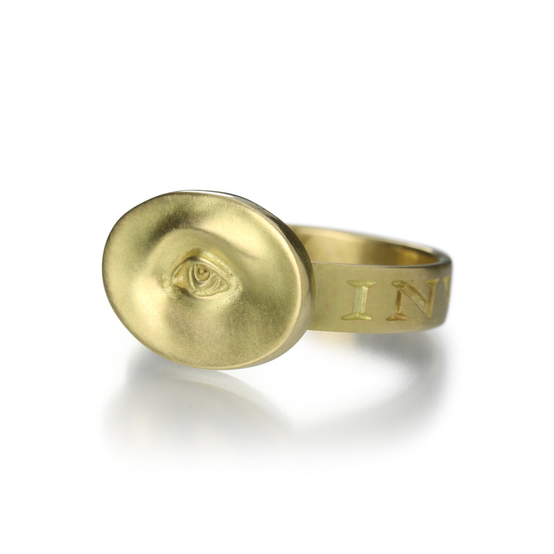 Gabriella Kiss 18k Yellow Gold Small Eye Ring | Quadrum Gallery