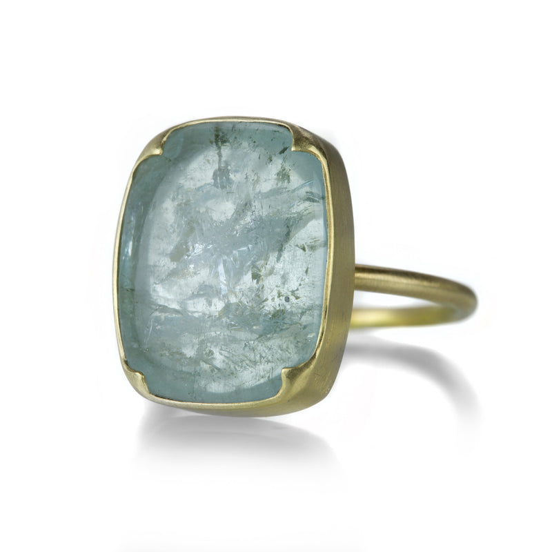 Gabriella Kiss Cushion Shaped Blue Aquamarine Ring | Quadrum Gallery