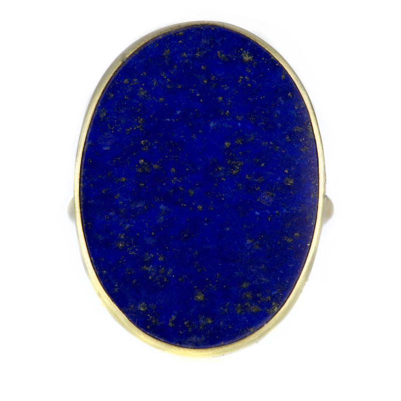 Gabriella Kiss Large Oval Lapis Slab Ring | Quadrum Gallery