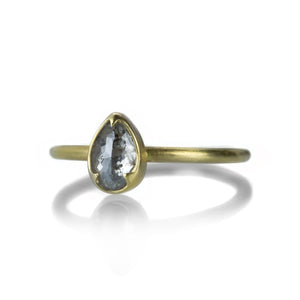 Gabriella Kiss Pear Shaped Salt & Pepper Diamond Ring | Quadrum Gallery