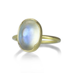 Gabriella Kiss Oval Cabochon Fine Moonstone Ring | Quadrum Gallery