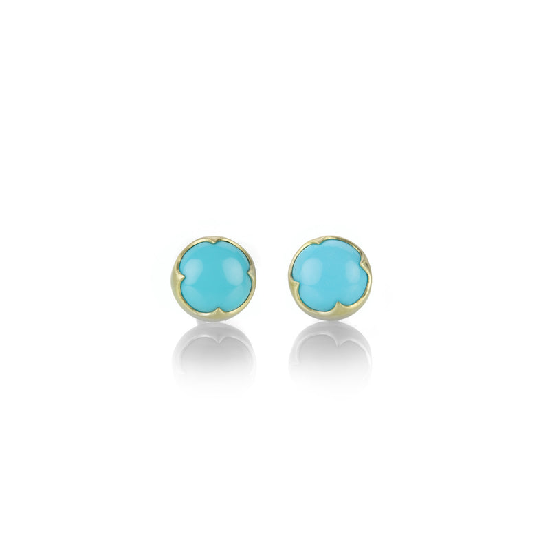 Gabriella Kiss Round Turquoise Stud Earrings | Quadrum Gallery