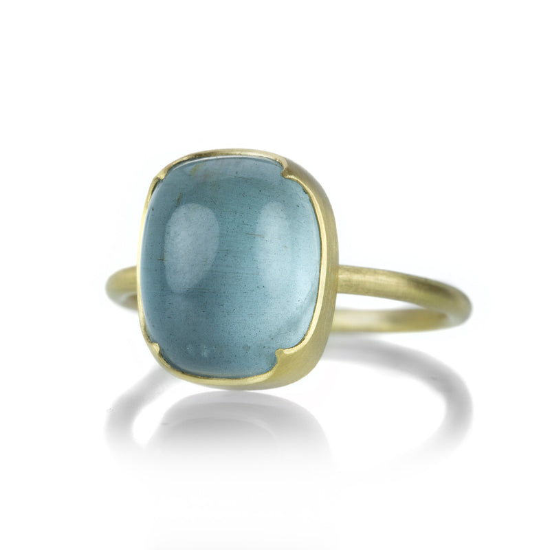 Gabriella Kiss 18k Cushion Shaped Aquamarine Ring | Quadrum Gallery