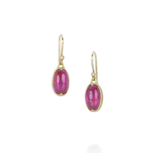 Gabriella Kiss Small Rubelite Tourmaline Earrings | Quadrum Gallery