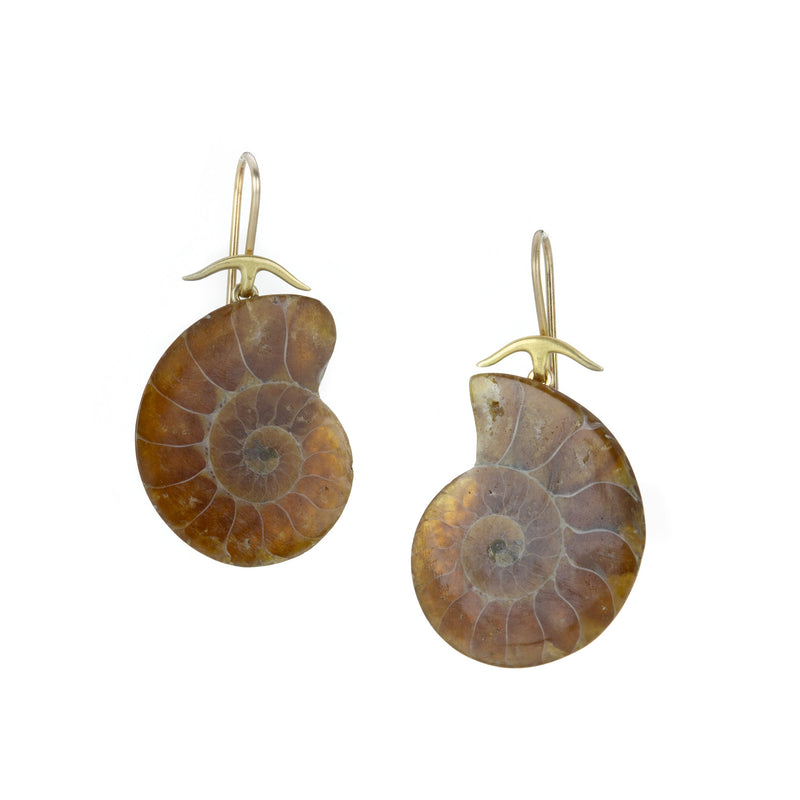 Gabriella Kiss Medium Ammonite Earrings | Quadrum Gallery