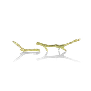 Gabriella Kiss 18k Gold Branch Stud Earrings | Quadrum Gallery