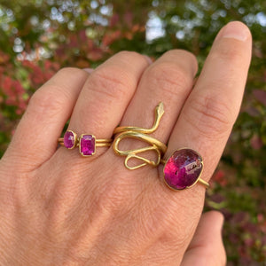 Gabriella Kiss Small Oval Rose Cut Ruby Ring | Quadrum Gallery
