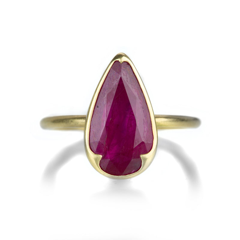 Gabriella Kiss Pear Shaped Ruby Ring | Quadrum Gallery