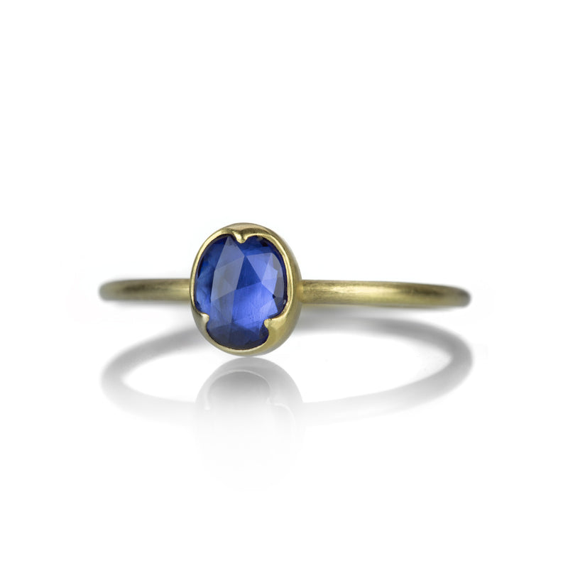 Gabriella Kiss Faceted Blue Sapphire Ring | Quadrum Gallery