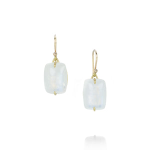 Gabriella Kiss Rainbow Moonstone Pillow Shaped Earrings | Quadrum Gallery