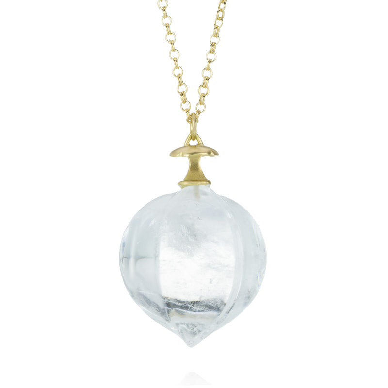 Gabriella Kiss Rock Crystal Hickory Nut Pendant Necklace | Quadrum Gallery