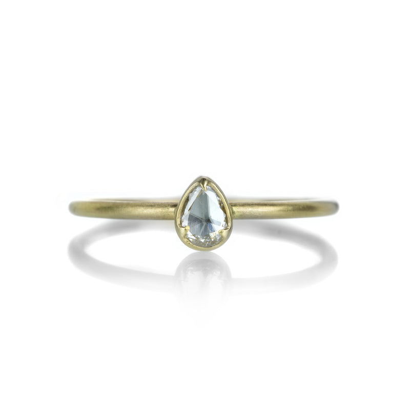 Gabriella Kiss 18k Pear Shaped Diamond Ring | Quadrum Gallery