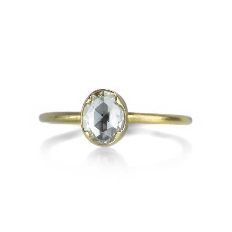 Gabriella Kiss 18k Oval White Diamond Ring | Quadrum Gallery