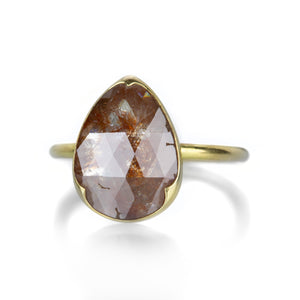 Gabriella Kiss Pear Shaped Orange Lacy Diamond Ring | Quadrum Gallery