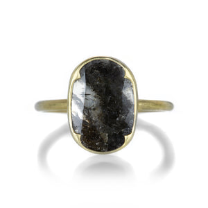 Gabriella Kiss Oval Lacy Black Diamond Ring | Quadrum Gallery