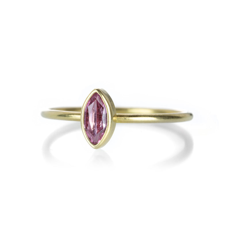 Gabriella Kiss Small Marquise Pink Sapphire Ring | Quadrum Gallery