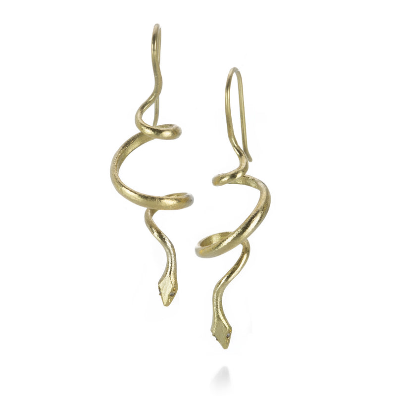 Gabriella Kiss 18k Spiral Snake Earrings | Quadrum Gallery