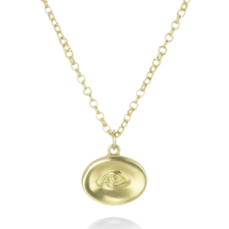 Gabriella Kiss 18k Yellow Gold Small Eye Pendant Necklace | Quadrum Gallery
