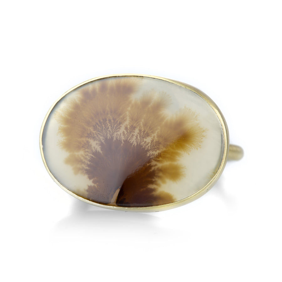 Gabriella Kiss Oval Horizontal Dendrite Ring | Quadrum Gallery