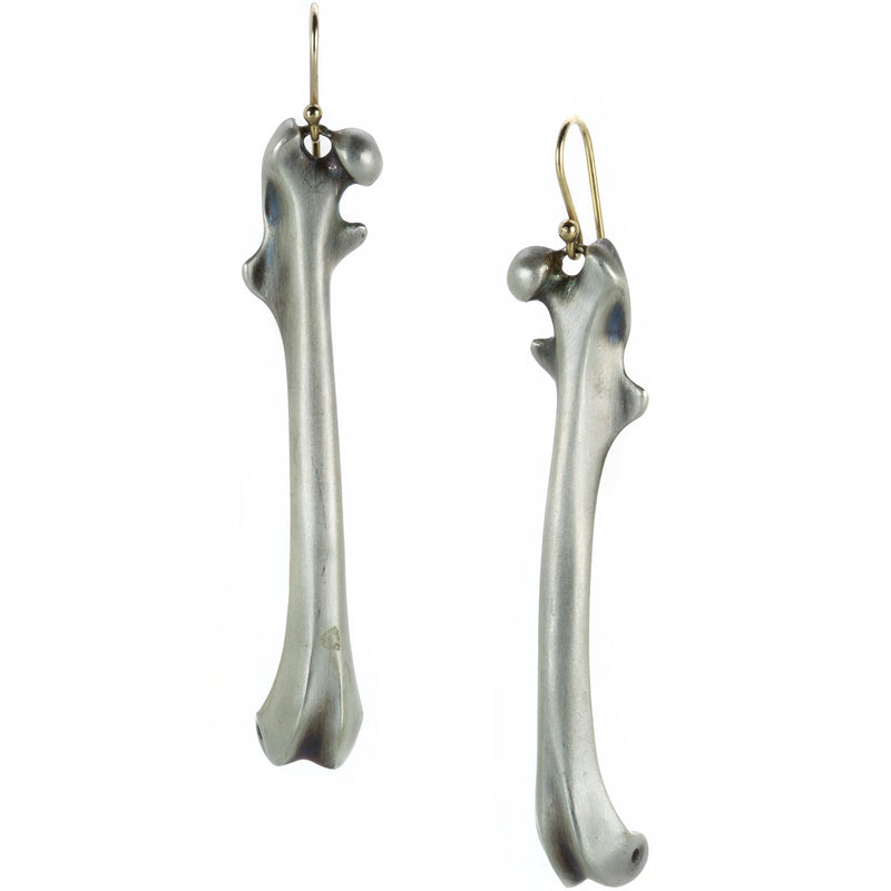 Gabriella Kiss Silver Femur Earrings | Quadrum Gallery